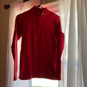 red nike half quarter zip
